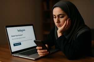 دیلیت اکانت اینستاگرام