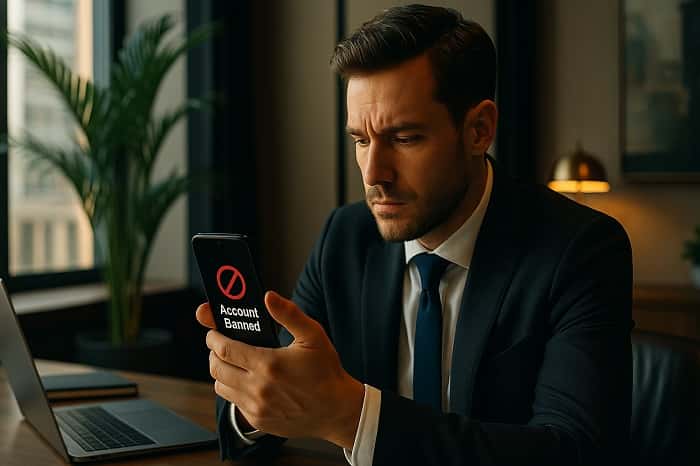 چرا اکانت بن می‌شود 