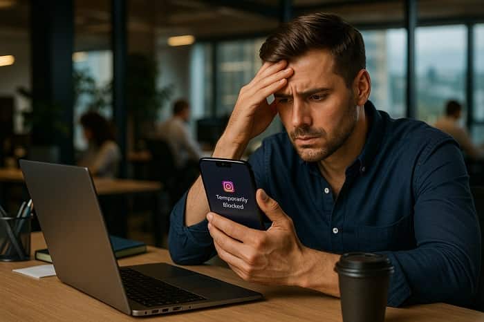 بلاک موقت اینستاگرام