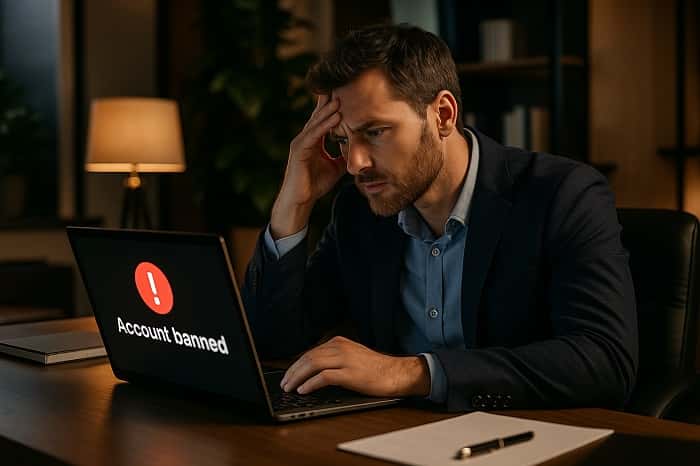 بن شدن اکانت