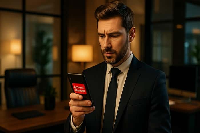 بن شدن اکانت 