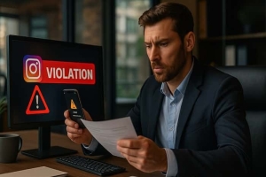 خلافی اکانت اینستاگرام