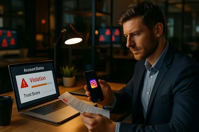 خلافی اکانت اینستاگرام