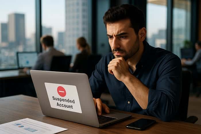 رفع تعلیق اکانت 