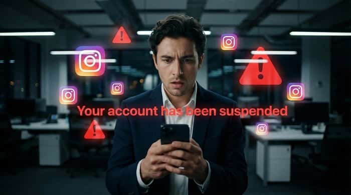 ساسپند شدن اکانت اینستاگرام؛ دلایل پنهانی و راهحل فوری