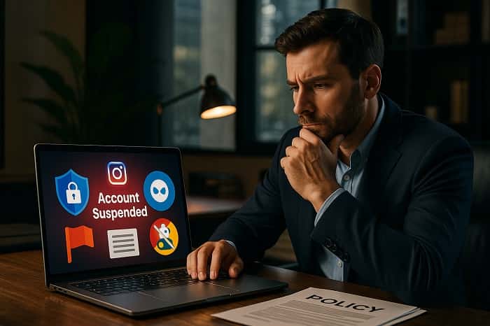علت تعلیق حساب اینستاگرام