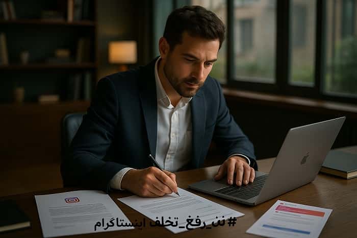  متن رفع تخلف اینستاگرام 