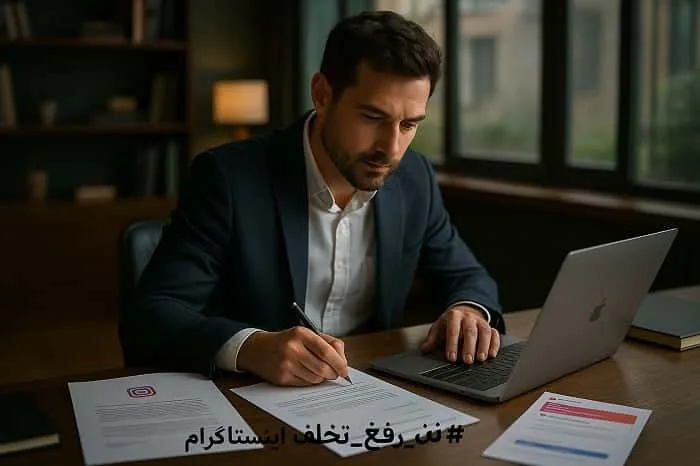  متن رفع تخلف اینستاگرام 