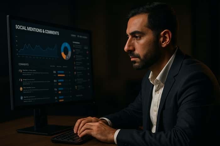 نظارت بر منشن و کامنت