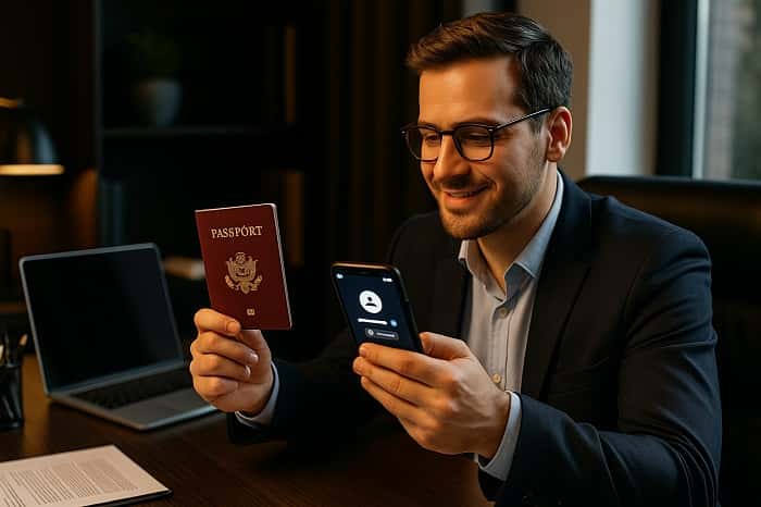 بازیابی اکانت با پاسپورت