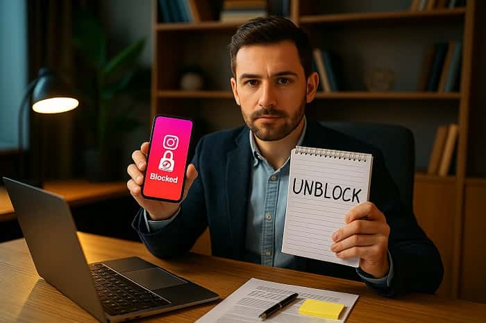 بازیابی پیج مسدود شده