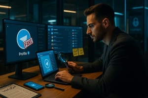 تیک آبی تلگرام جعلی