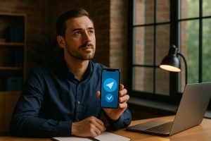 تیک آبی تلگرام رایگان