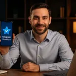تیک آبی تلگرام پرمیوم