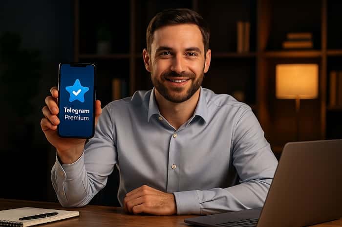 تیک آبی تلگرام پرمیوم