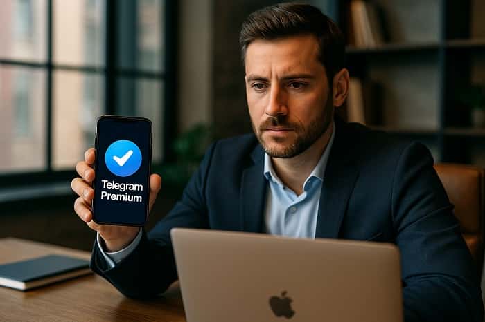 تیک آبی تلگرام پرمیوم