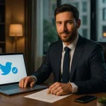 تیک آبی توییتر