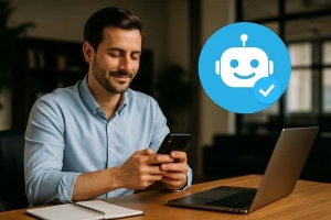 تیک آبی ربات تلگرام