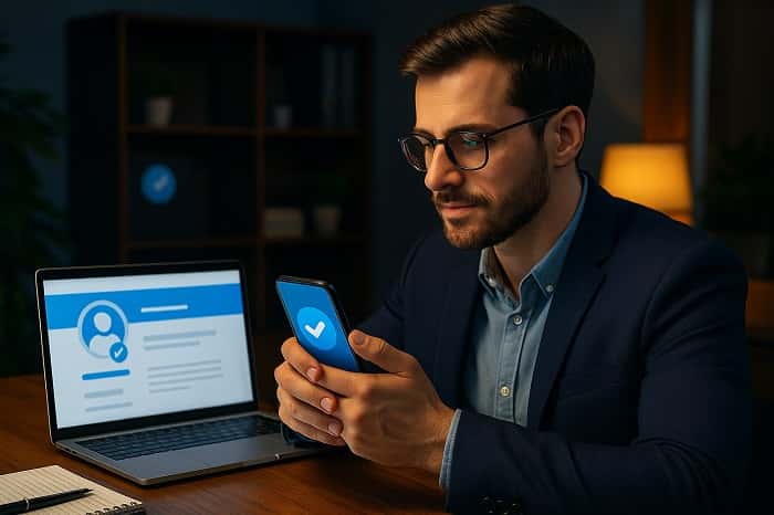 تیک آبی کاربران تلگرام 