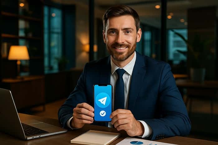 تیک آبی کاربران تلگرام