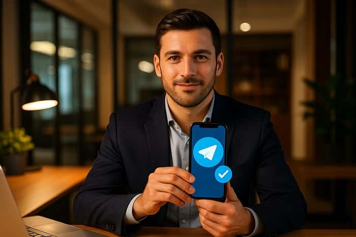 خرید تیک آبی تلگرام