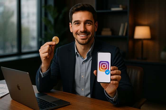 درآمد تیک آبی اینستاگرام