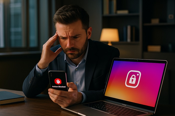 دلایل بلاک موقت اینستا