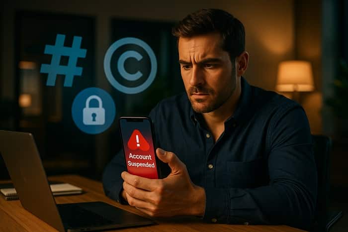 دلایل تعلیق حساب اینستا 