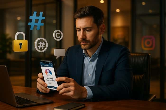 دلایل تعلیق حساب اینستا