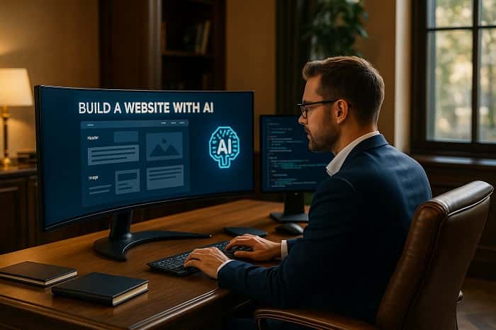 ساخت سایت با هوش مصنوعی