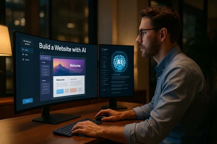 ساخت سایت با هوش مصنوعی