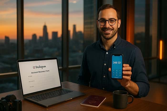 فرم بازگردانی پیج اینستاگرام