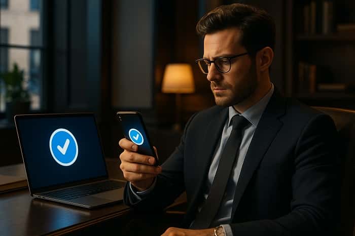 قیمت تیک آبی اینستاگرام