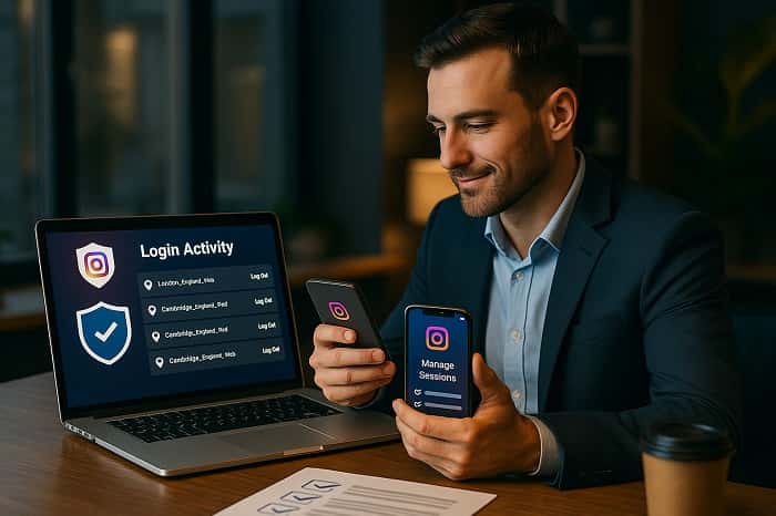 مدیریت نشست‌ های اینستاگرام