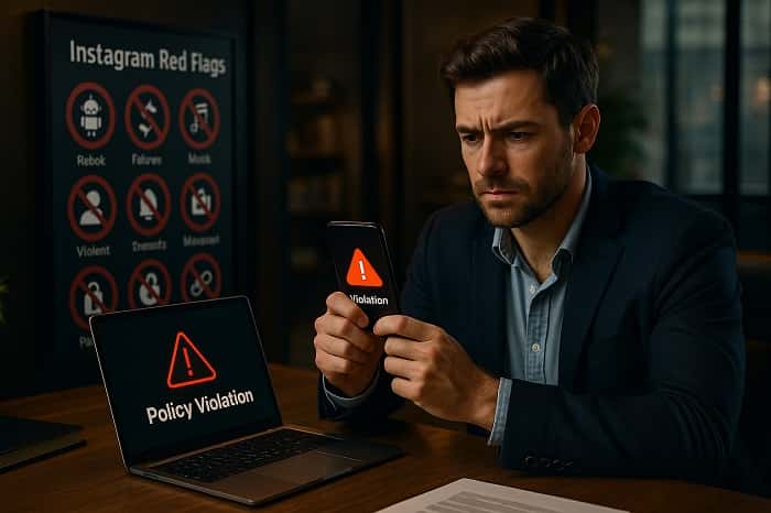 نقض قوانین اینستاگرام 