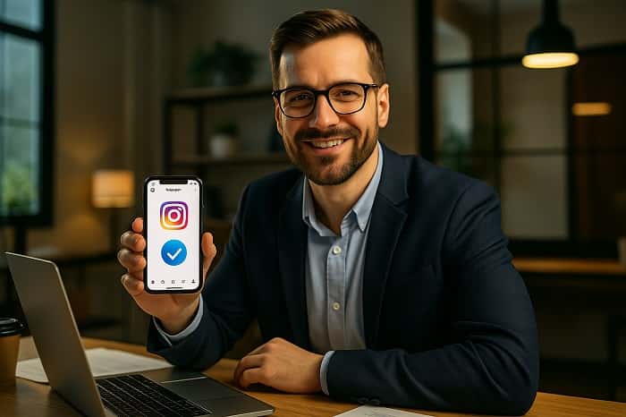 گرفتن تیک آبی در اینستاگرام