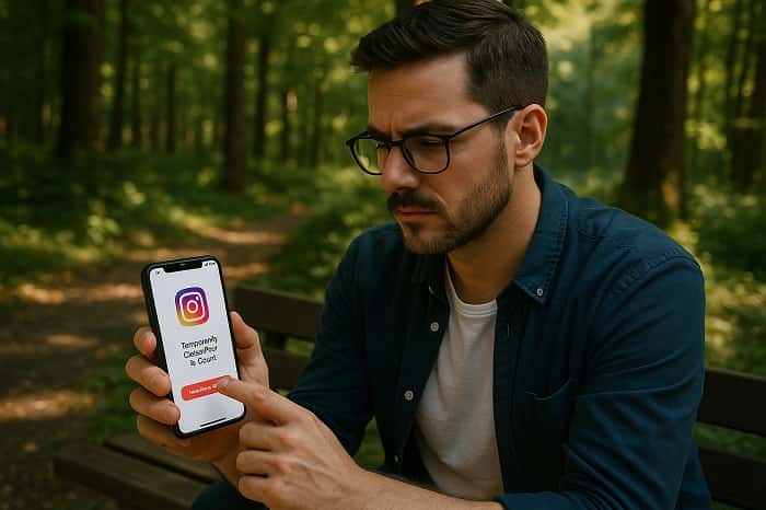 دیلیت اکانت موقت اینستاگرام