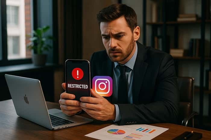 ریستریکشن حساب بیزینس