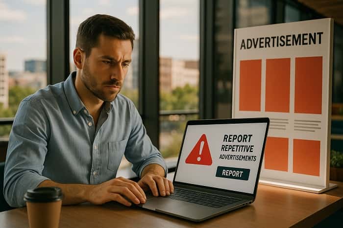 ریپورت تبلیغات تکراری