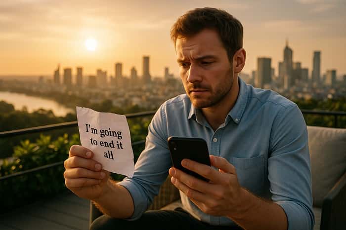 ریپورت تهدید به خودکشی