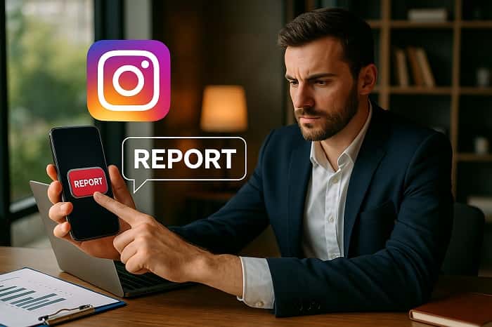 ریپورت زدن پیج