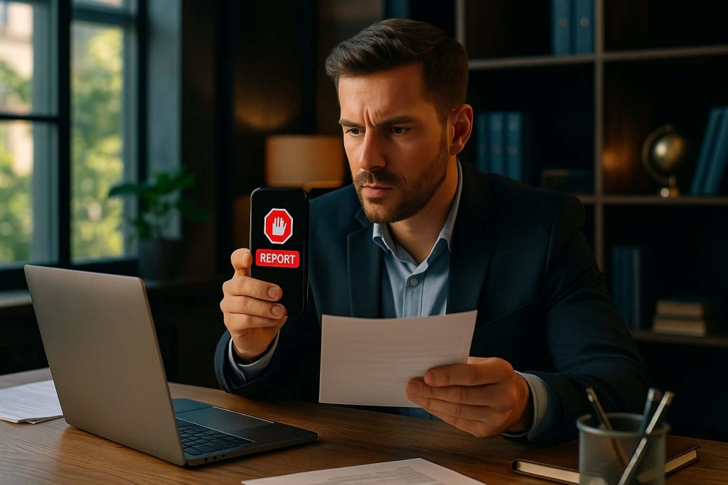 ریپورت زدن پیج 