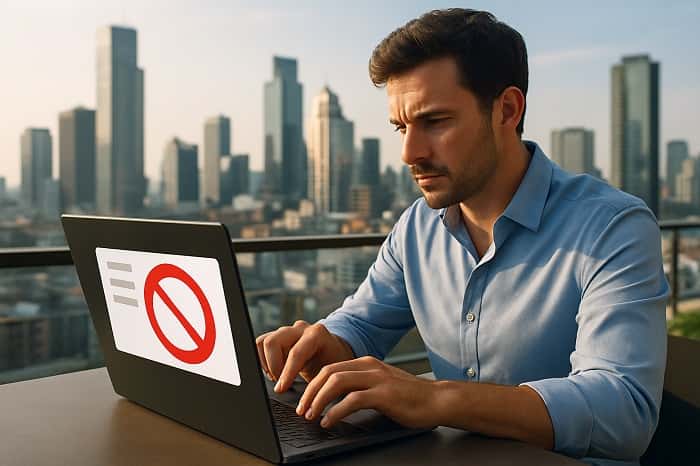 ریپورت فروش یا تبلیغ غیر قانونی