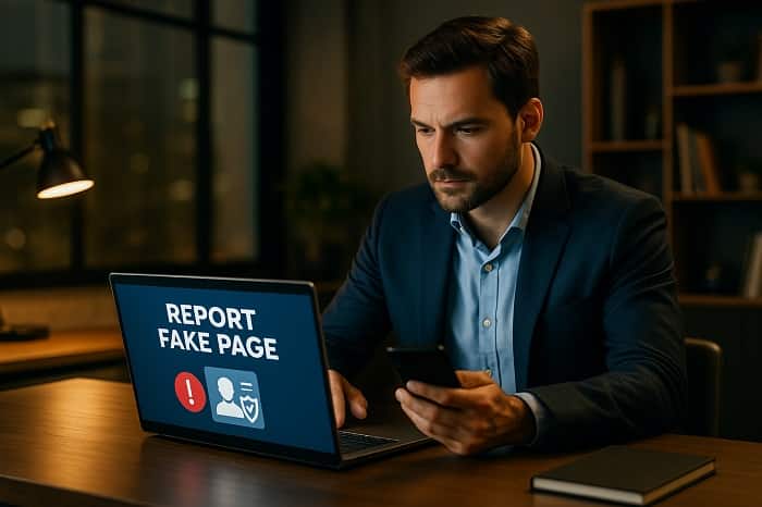 ریپورت پیج جعلی