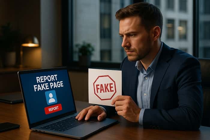 ریپورت پیج فیک