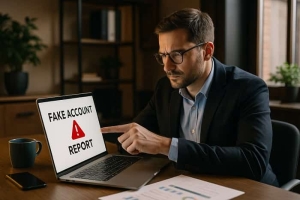 گزارش اکانت جعلی
