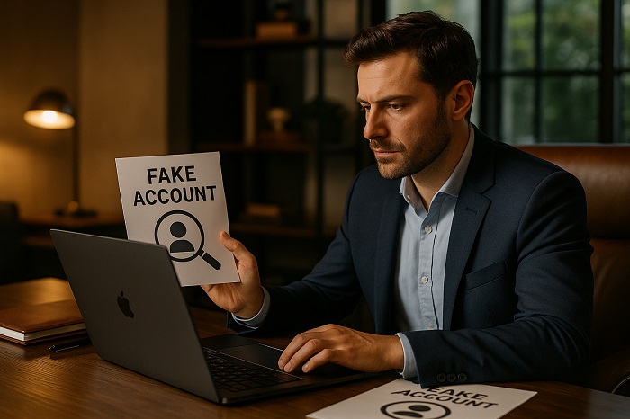 گزارش اکانت جعلی