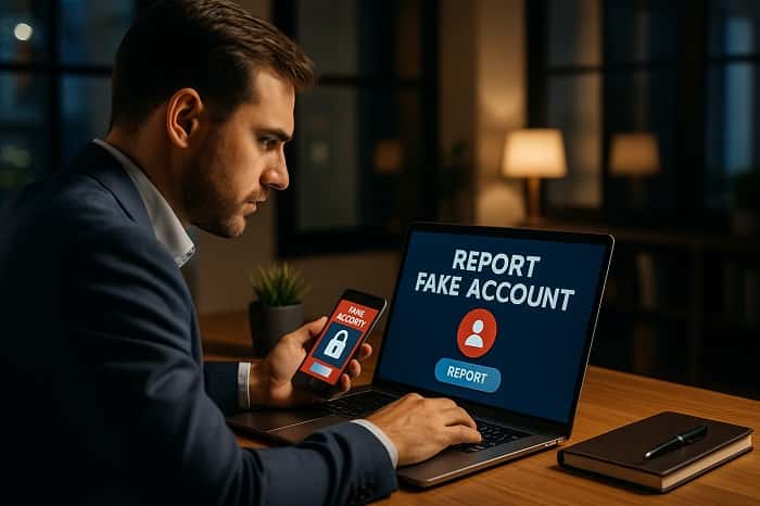 گزارش اکانت فیک 