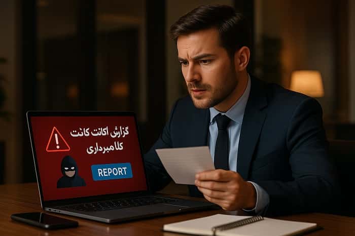 گزارش اکانت کلاهبرداری