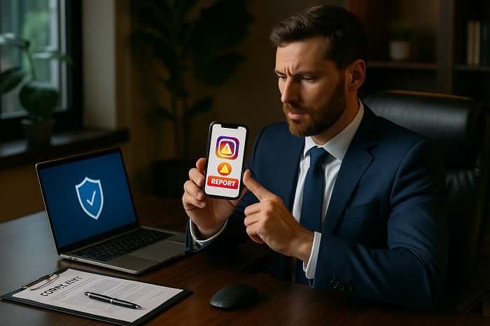 گزارش تخلف اینستاگرام